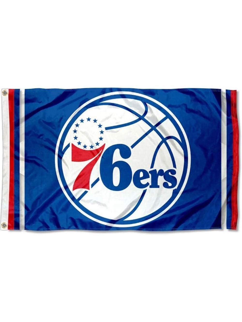 Philadelphia 76ers NBA Basketball Flag - Blue White Red 3” x 5”
